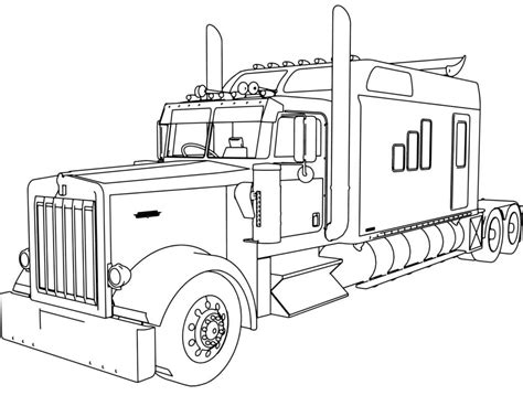 Free Truck Coloring Page - Free Printable Coloring Pages for Kids