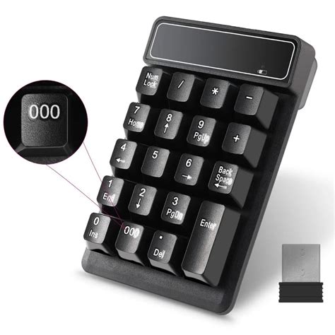 Aliexpress.com : Buy Numeric Keypad Wireless 19 Keys Waterproof Numpad ...