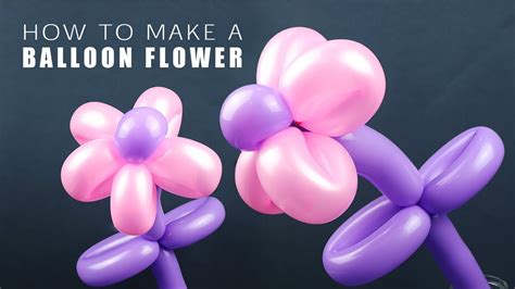 How to Make a Balloon Flower - YouTube