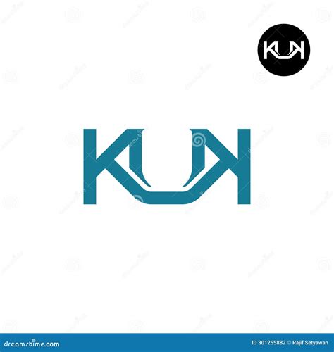 Letter KUK Monogram Logo Design Stock Illustration - Illustration of ...