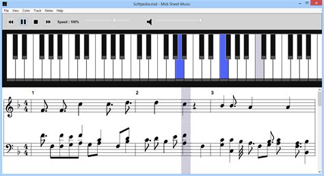 Midi Sheet Music 2.6 - Download, Review, Screenshots