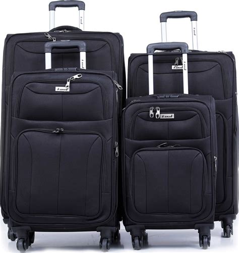 ABRAJ Travel Luggage Suitcase Set of 4 - Trolley Bag, Carry On Hand ...