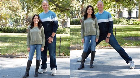 Spread 'em - A top tip for photographing tall & short couples