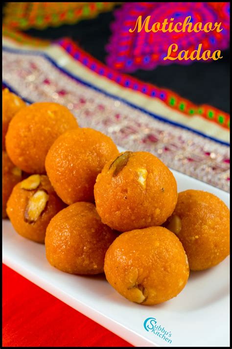 Motichoor Ladoo Recipe - Subbus Kitchen