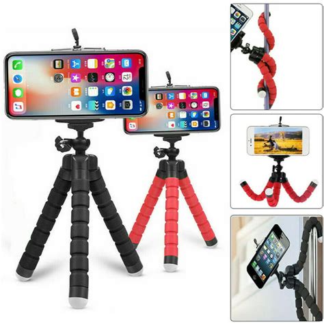 Universal Cell Phone Holder Flexible Octopus Tripod Bracket Selfie ...