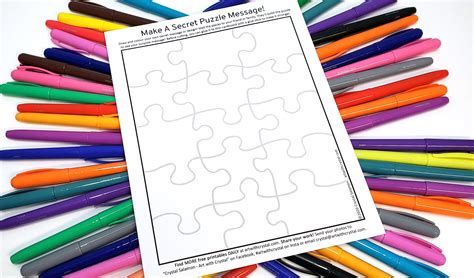 Make Your Own Puzzle - FREE Printable - Art With Crystal