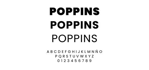 poppins typography