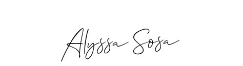 97+ Alyssa Sosa Name Signature Style Ideas | FREE Name Signature