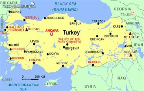 Turkey Country Map