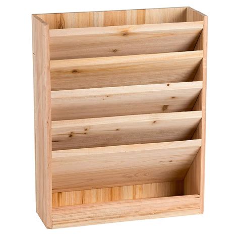 Wood Document Organizer - Document Filing Organizer, Mail Rack, Wall ...