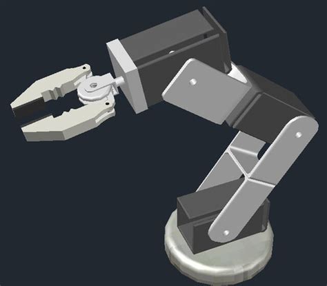 simple robotic arm - download free 3D model by Fahim Faisal - Cad Crowd