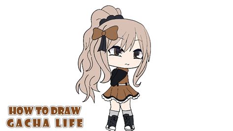 How to Draw Gacha Life Character | Step by step easy drawing tutorial ...