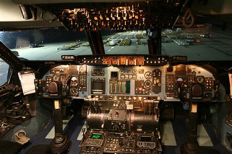 C-5 Galaxy cockpit. | Notice how high up we are. I'm told it… | Flickr