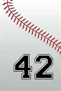 Amazon.com: 42 Journal: Number #42 Baseball Jersey Forty Two Notebook ...