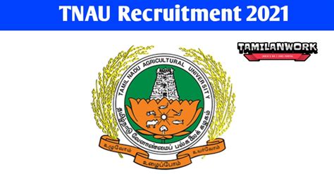 TNAU Recruitment 2024 Apply Project Assistant Posts