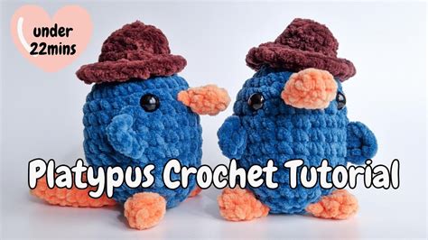 Perry the Platypus Crochet Tutorial | Fast and Easy | 22 Minutes - YouTube