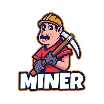 Premium Vector | Miner logo mascot illustrations vector