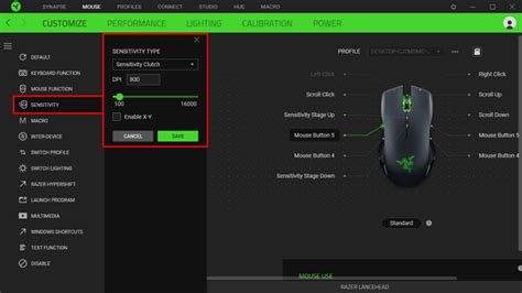 How to enable the Cycle Up or Down Sensitivity Stages feature on a ...