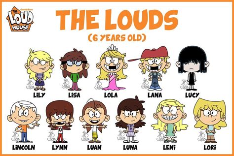 The LOUD siblings (6 years old) by C-BArt | Loud house characters, The ...