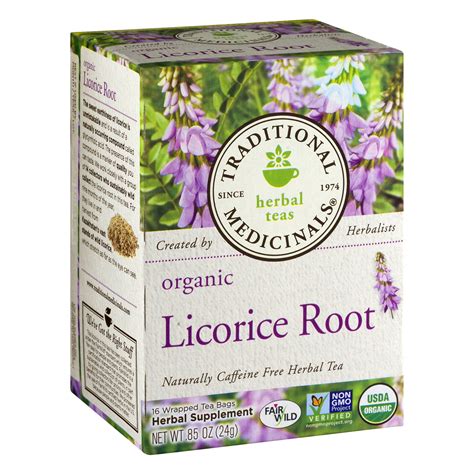 Traditional Medicinals, Organic Licorice Root, Tea Bags, 16 Ct ...