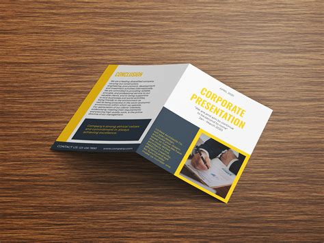 Bi Fold Brochure Illustrator Template