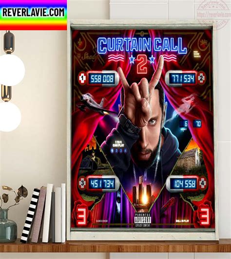 Eminem Curtain Call 2 Album Cover Home Decor Poster Canvas - REVER LAVIE