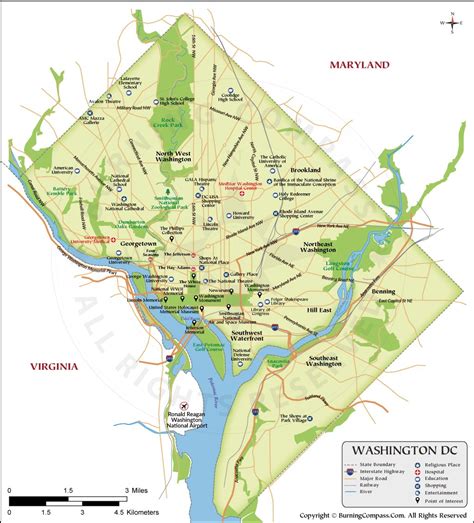 Map Of Wash Dc Area