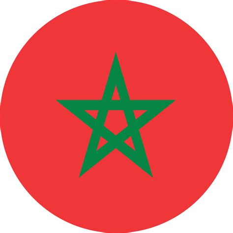 Circle flag of Morocco. 11571500 PNG