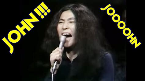 Yoko Ono screaming insanely in the studio ! (JOOOOHN) - YouTube