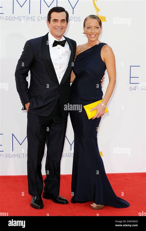 Ty Burrell and Holly Burrell attends the 64th Primetime Emmy Awards ...