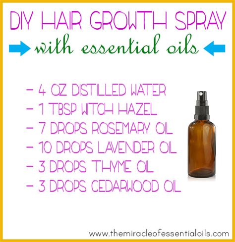 DIY Essential Oil Hair Growth Spray Recipe - The Miracle of Essential Oils