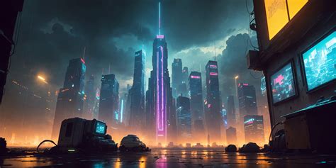 Cyberpunk Cityscape Wallpaper