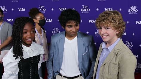 Percy Jackson cast being funny and cute at the Disney expo - YouTube