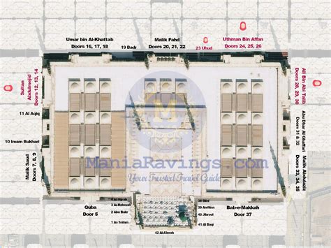 Masjid Nabawi Map With Gate Numbers Charis Augustina – NBKomputer