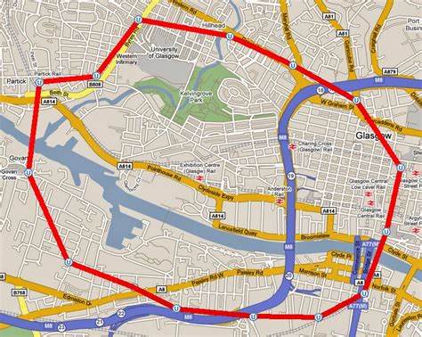 Glasgow Subway Map - Free Printable Maps