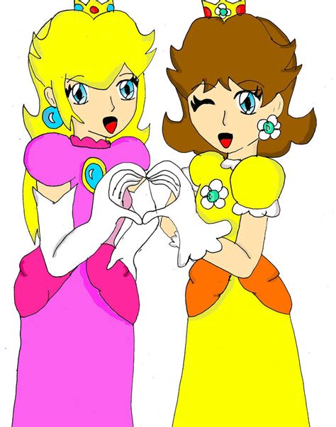 peach and daisy BFF by ValePeach on DeviantArt