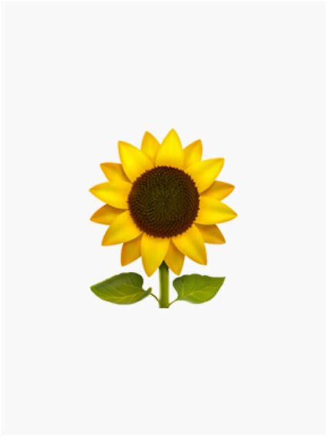 "Sunflower Emoji" Sticker for Sale by Coffee & Speech | Redbubble