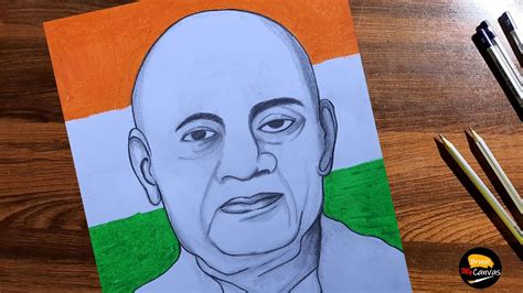 Sardar Vallabhbhai Patel sketch drawing and shading | Sardar Patel ...