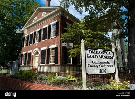 Dahlonega Gold Museum, Georgia. Historic gold mining town Stock Photo ...