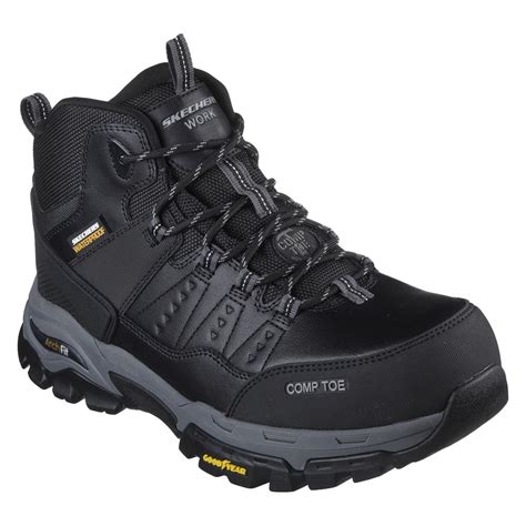 Men's Skechers Work Arch Fit Tarver Composite Toe Waterproof Boots ...