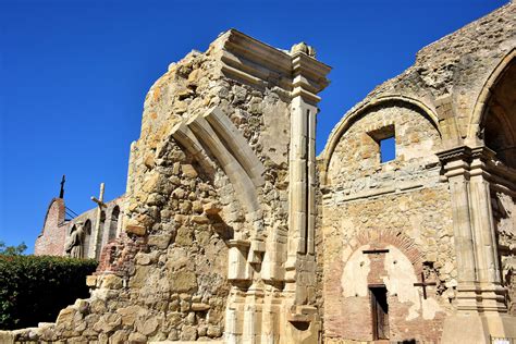 Great Stone Church Ruins at Mission San Juan Capistrano in California ...