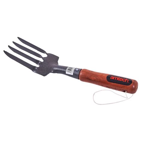 hand fork - wooden handle - Amtech