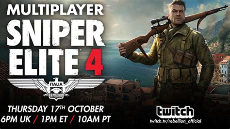 Sniper Elite 4 - Sniper Elite 4 Multiplayer with the Devs - Steam News