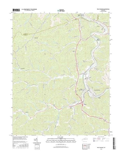 MyTopo Prestonsburg, Kentucky USGS Quad Topo Map