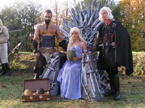 Fantastic Game of Thrones Cosplay Group Complete with an Iron Throne ...