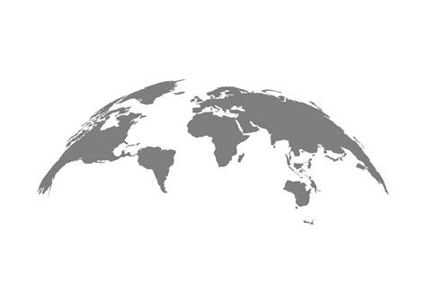 World map earth, international globe, grey template. Circle earth ...