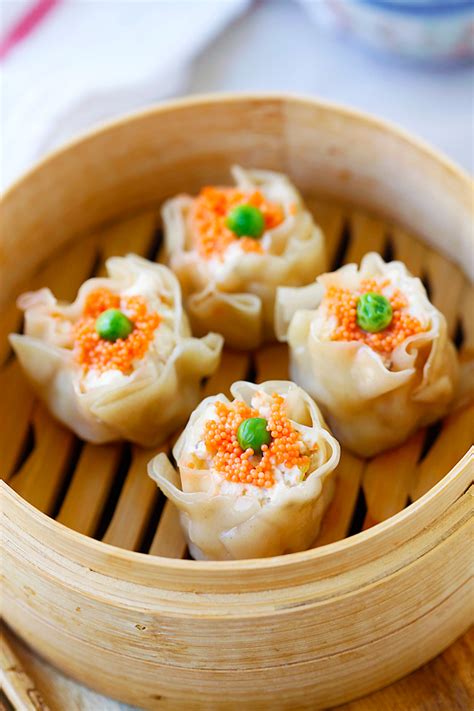 Chinese Chicken Shu Mai (Siu Mai) - Rasa Malaysia | Food, Recipes, Dim ...