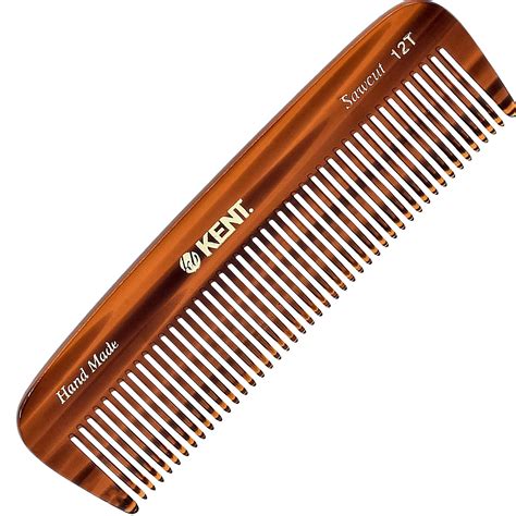 Kent 12T All Coarse Hair Detangling Comb Wide Teeth Pocket Comb for ...