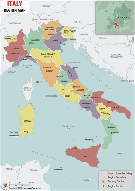 Map of italy regions regions of italy – Artofit