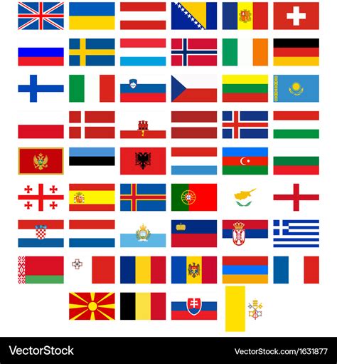 National Flags Of Europe